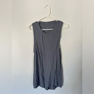 Lululemon Twisted Back Grey Tank Top